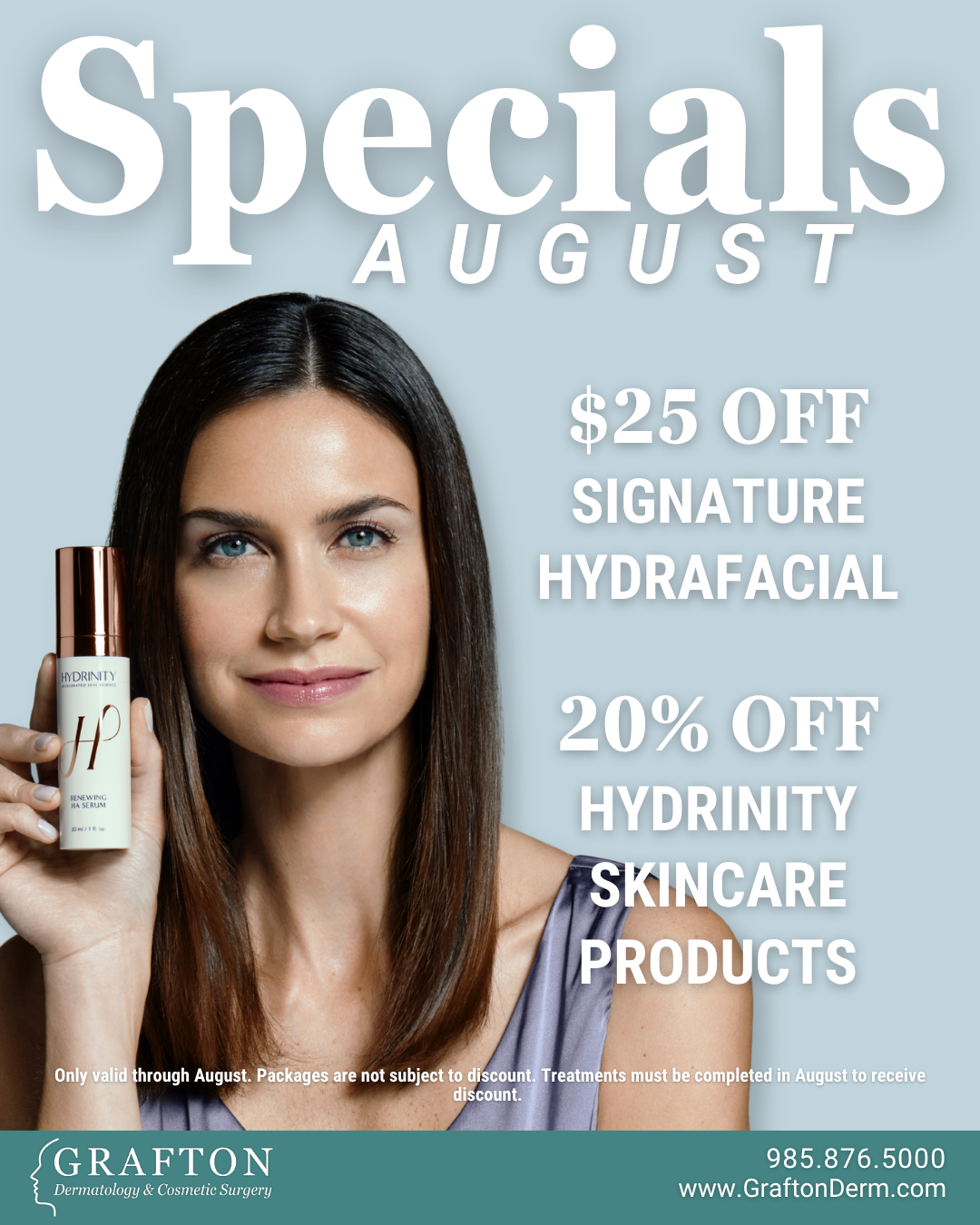 August Special 2026 June 2026 Specials Grafton Dermatology